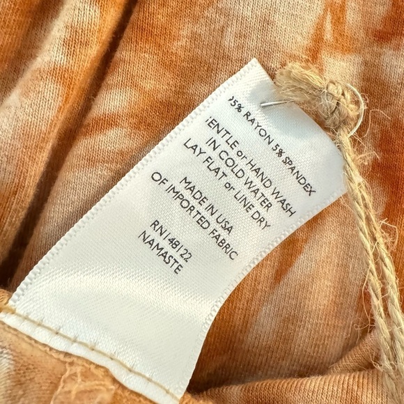 JALA Bhakti Yoga Wide Leg Pant Rust Dye Size XL NEW - Picture 6 of 6